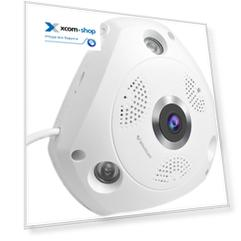 Видеокамера IP Vstarcam C8861WIP 2МП, fisheye, WiFi, c ИК-подсветкой до 10м, 1/2.4'' CMOS, объектив 2.3мм, угол обзора 180°, 30к/сек при 1536х1536, ИК