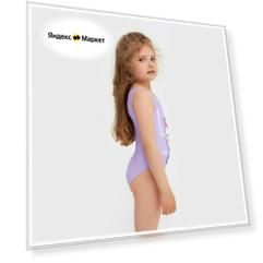 KAFTAN Купальник для девочки KAFTAN «Единорог», рост 122 см, цвет лиловый