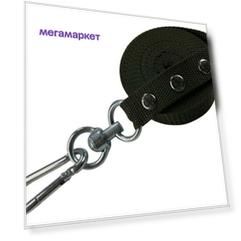 Поводок для собак Б.К. нейлон вертлюг и карабин 3 м х 25 мм зеленый (до 150 кг)