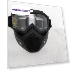 Очки мотокросс/спорт NORTH WOLF YM-655 с маской прозрачные