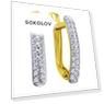 Серьги из желтого золота 585 пробы Вес 1.55