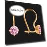 Серьги из красного золота 585 пробы Вес 0.98