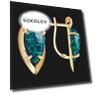 Серьги из красного золота 585 пробы Вес 4.2 г