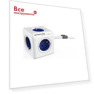 Сетевой удлинитель allocacoc powercube extended blue 1300bl/deexpc