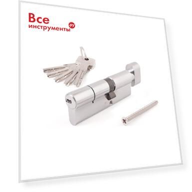 Цвет: никель, Длина: 100.000, Высота: 33.000, Ширина: 17.000, Материал: латунь, Покрытие: гальваника, Вес нетто: 0.475, Конструкция: двухсторонний, Количество пинов: 6, Количество ключей: 5