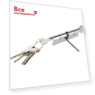 Цвет: никель, Длина: 110.000, Высота: 33.000, Ширина: 17.000, Материал: латунь, Покрытие: гальваника, Вес нетто: 0.498, Конструкция: двухсторонний, Количество пинов: 6, Количество ключей: 5