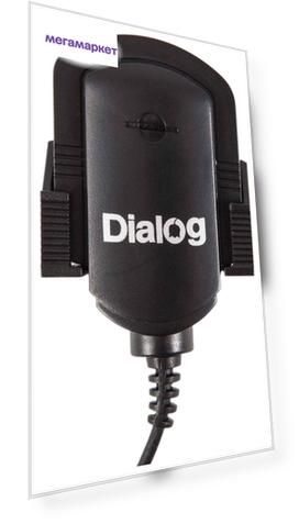 Микрофон для компьютера Dialog М-100B На клипсе Чёрный