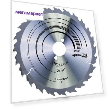 Пильный диск по дереву Bosch STD SWO 190x30-24T 2608640801