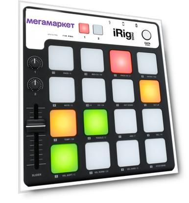 Драм контроллер IK Multimedia iRig Pads для iPhone iPod iPad JS-IPD-01M10