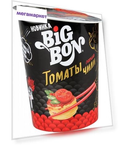 Лапша быстрого приготовления BigBon томаты чил  85 г