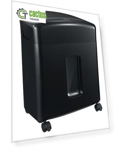 Шредер Cactus CS-SH-12-20-4X12 (секр.P-4); фрагменты 4х12мм; одновременная загрузка листов 12; объем 20лтр.; переработка: скобы, пл.карты