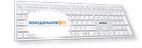 Клавиатура A4Tech Fstyler FBX50C белый USB беспроводная BT/Radio slim Multimedia FBX50C WHITE