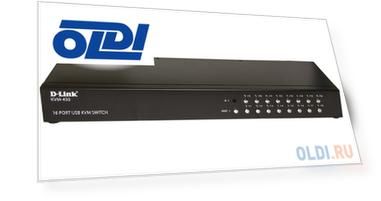 KVM-450/C1A 16-портовый переключатель KVM с портами PS2/USB, RTL {6}