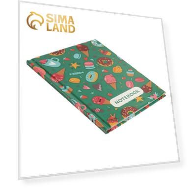 Блокнот А6, 40 листов в клетку Candy Notebook, твёрдая обложка, блок офсет