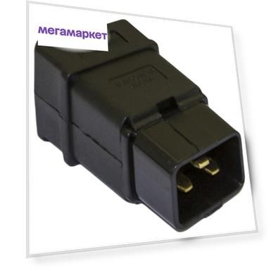 Hyperline CON-IEC320C20 Разъем IEC 60320 C20 220В 16A на кабель, контакты на винтах плоски