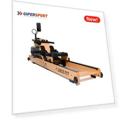 Гребной тренажер UNIXFIT Wood Rower Light