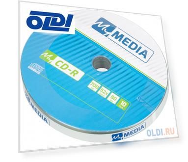 Диск CD-R MyMedia 700Mb 52x Pack wrap (10шт) (69204)