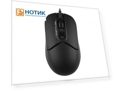 Мышь проводная A4Tech Fstyler FM12S, 1200dpi, USB, Черный FM12S BLACK