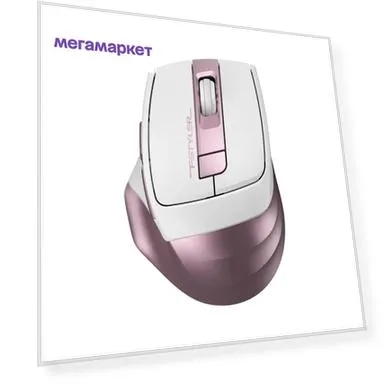 Беспроводная игровая мышь A4Tech Fstyler FG35 белый, розовый