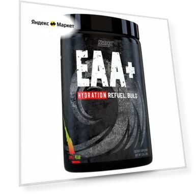 Аминокислоты Nutrex EAA+Hydration, Apple Pea, 390 гр, с женьшенем, порошок, спортивное питание