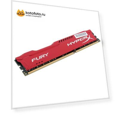 Память DDR3 Kingston 8GB CL10 DIMM HyperX FURY Red Series (HX318C10FR/8)