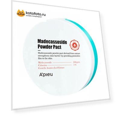 Компактная пудра с мадекасоссидом A'PIEU Madecassoside Powder Pact