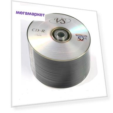 Носители информации CD-R, 52x, VS, Bulk/50, VSCDRB5003
