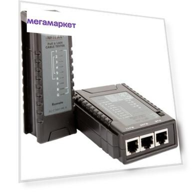 Кабельный тестер NETLAN RJ45, RJ12, RJ11, PoE EC-CT4511PE