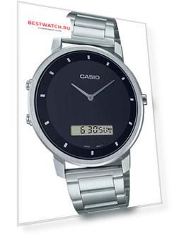 Японские наручные  мужские часы Casio MTP-B200D-1E. Коллекция Ana-Digi