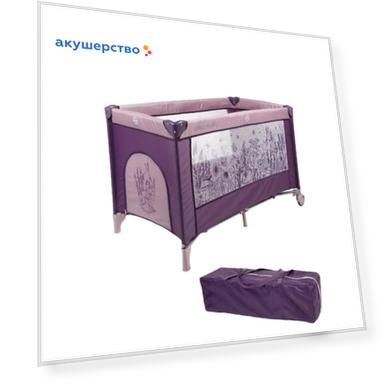 Манеж AmaroBaby кровать прямоугольный Multiform Flowers