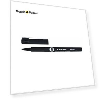 Molotow Маркер "Blackliner" Chisel, скошенное перо