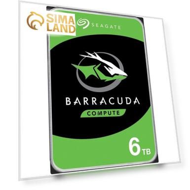 Жёсткий диск Seagate ST6000DM003 Barracuda, 6 Тб, SATA-III, 3.5"
