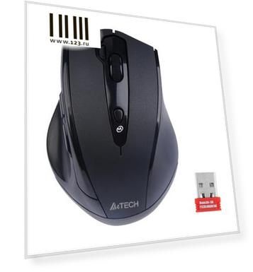 A4Tech V-Track G10-810FS black optical (2000dpi) silent cordless USB [1146008]