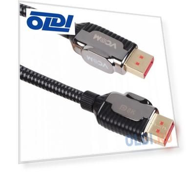 Кабель DisplayPort 2м VCOM Telecom CG634-2M круглый черный