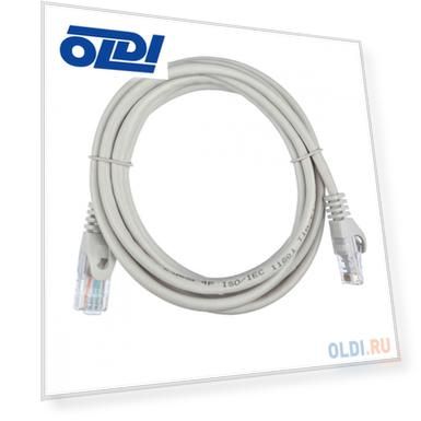 Патч-корд Cat5e UTP, 2.0м, серый