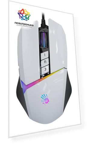 Мышь A4Tech Bloody W60 Max, белый (w60 max (panda white))