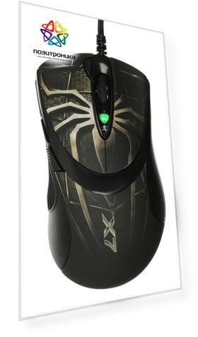 Мышь A4Tech Oscar Editor XL-747H, коричневый/рисунок (xl-747h (brown spider))