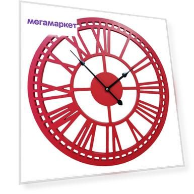 Настенные часы Castita CL-65-3-1R Timer Red