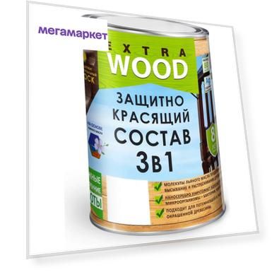 Farbitex Защитно-красящий состав 3в1 Тик (9 л) EXTRA 4300007651