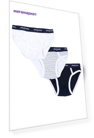 Трусы 3 шт. для девочек PlayToday, 74 р-р