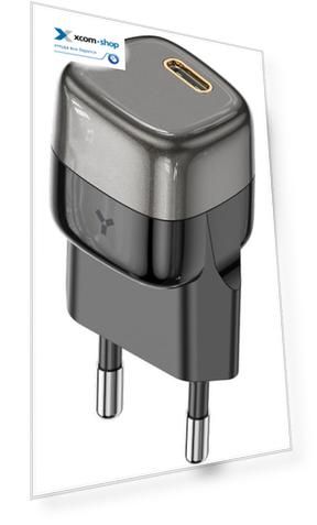 Зарядное устройство сетевое AccesStyle Grape 20WC Black Grey быстрая зарядка, 3А