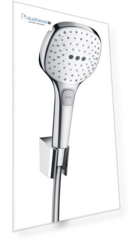 Душевой гарнитур Hansgrohe Raindance Select E 120 3 jet 26720400 белый, хром