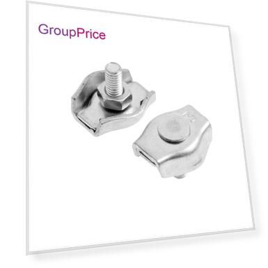 Соединитель троса одинарный simplex, 3 мм, цинк, 100 шт