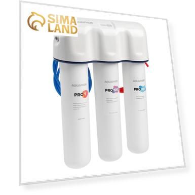 Система для фильтрации воды "Аквафор" OSMO Pro-100-3-А-М, Pro1/Pro100/ProMg, кран,15.6 л/мин