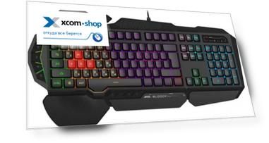 Клавиатура A4Tech B320N черный USB Multimedia for gamer LED (подставка для запястий) 1931524