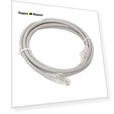 Патч-корд кат.5E UTP неэкранир. PVC сер. 2.0м TeraLINK PRO EKF TRP-5EUTP-PVC-2M-GY