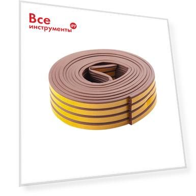 Уплотнитель сибртех 24 м, профиль e, коричневый р 93924