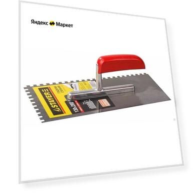 Гладилка зубчатая STAYER 0801-06 280x130 мм