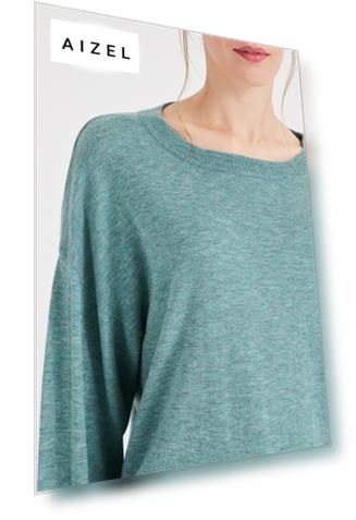 Пуловер цвета мяты