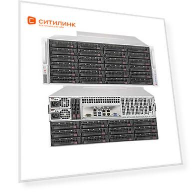 Платформа SuperMicro SSG-6049P-E1CR36L RAID 2x1200W
